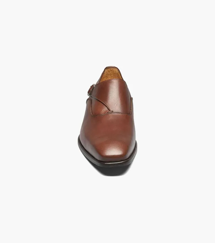 Florsheim Dress Shoes Caravel Plain Toe Monk Strap Brown 8211 Men