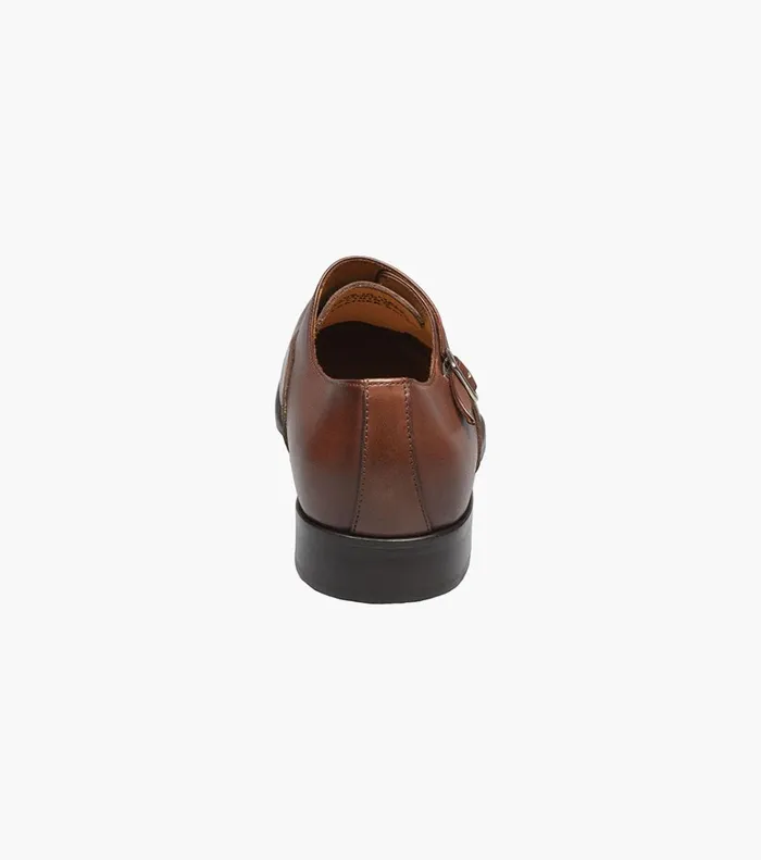 Florsheim Dress Shoes Caravel Plain Toe Monk Strap Brown 8211 Men