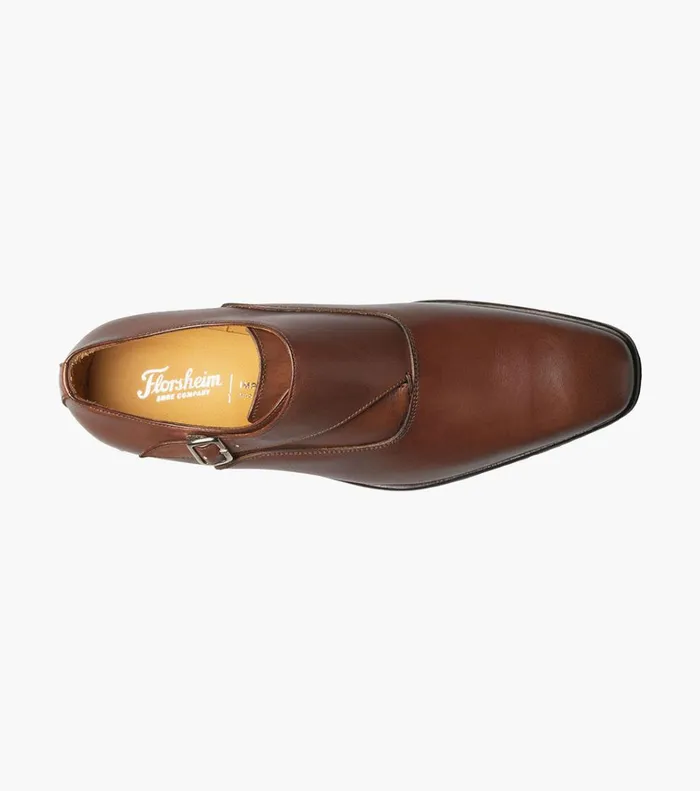 Florsheim Dress Shoes Caravel Plain Toe Monk Strap Brown 8211 Men