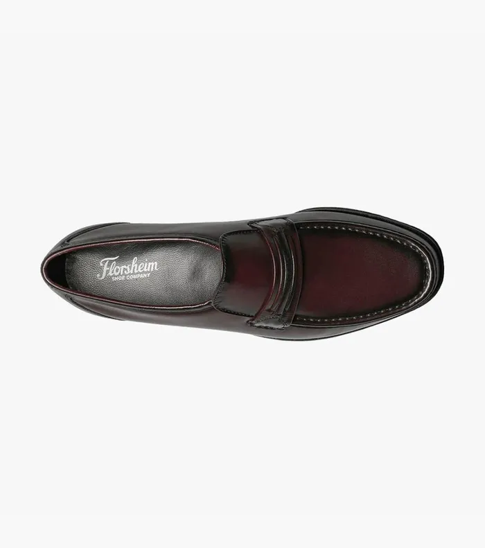 Florsheim Dress Shoes Como Moc Toe Strap Loafer Black Cherry 8211 Men