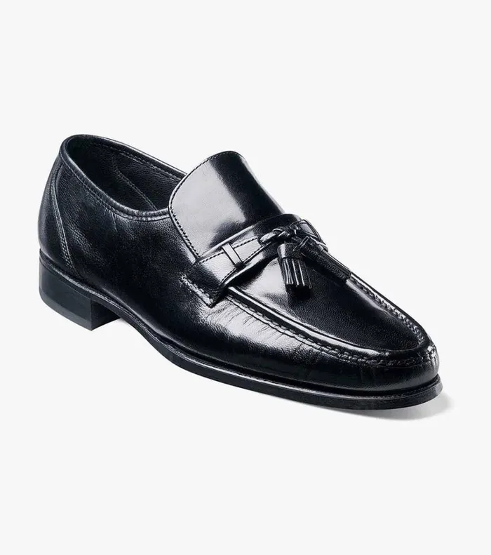 Florsheim Dress Shoes Como Moc Toe Tassel Loafer Black 8211 Men