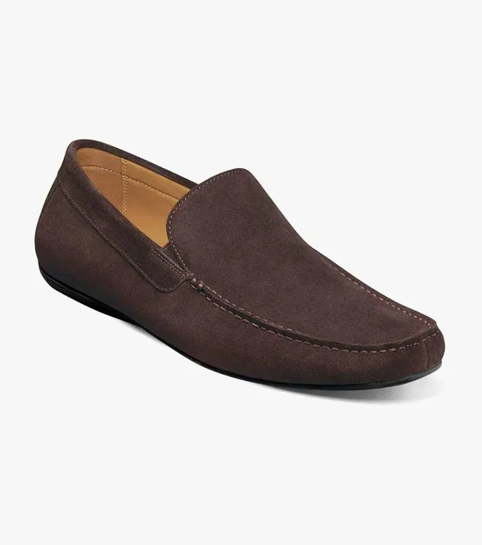 Florsheim Dress Shoes Dubino Moc Toe Venetian Slip On Chocolate 8211 Men