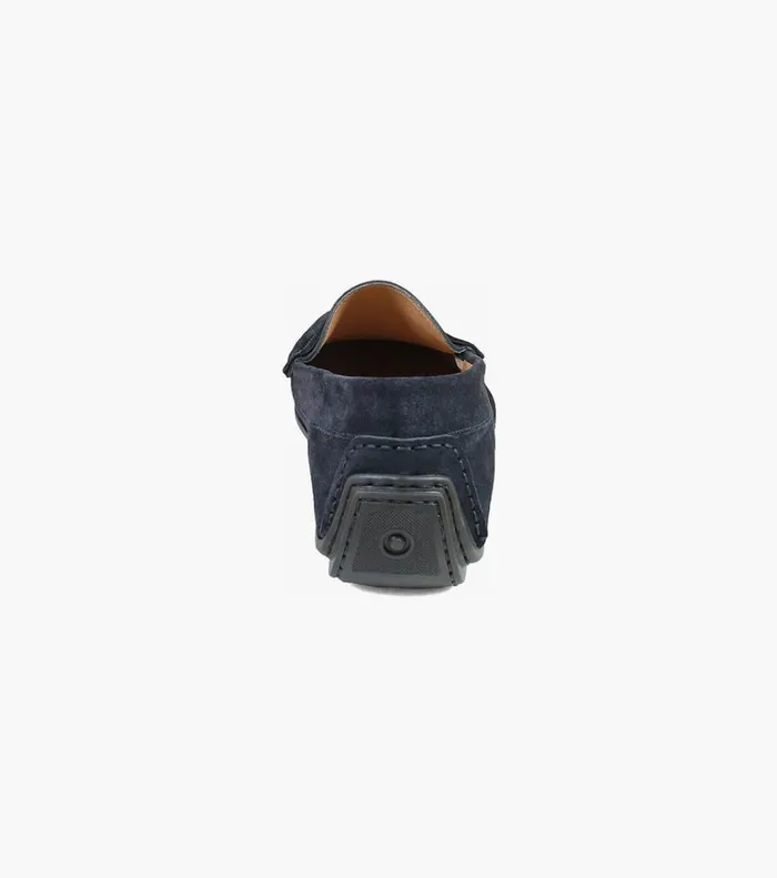 Florsheim Dress Shoes Fuego Moc Toe Penny Loafer Navy Suede 8211 Men