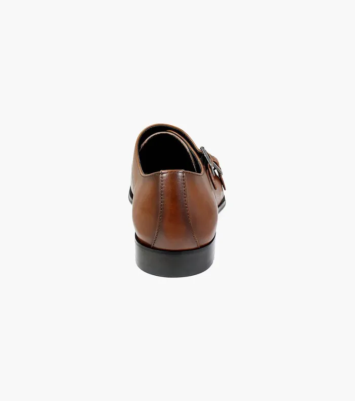 Florsheim Dress Shoes Jetson Cap Toe Monk Strap Cognac 8211 Men
