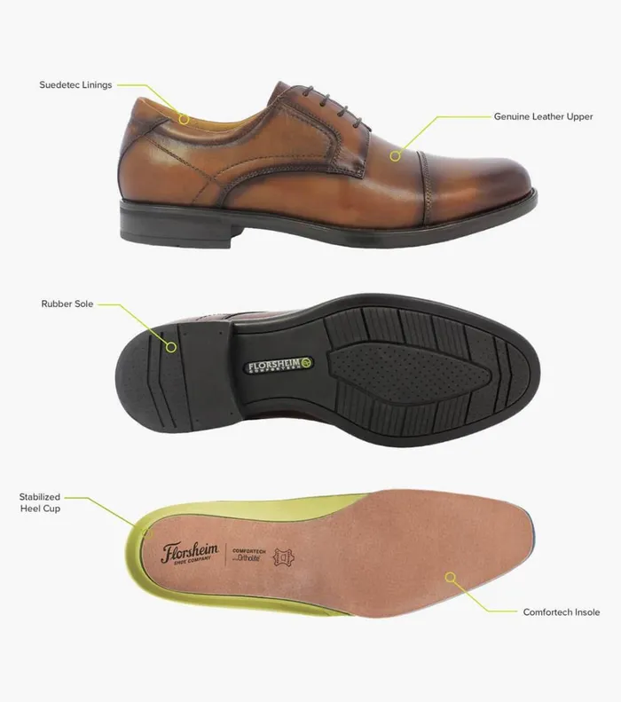 Florsheim Dress Shoes Midtown Cap Toe Oxford Brown 8211 Men