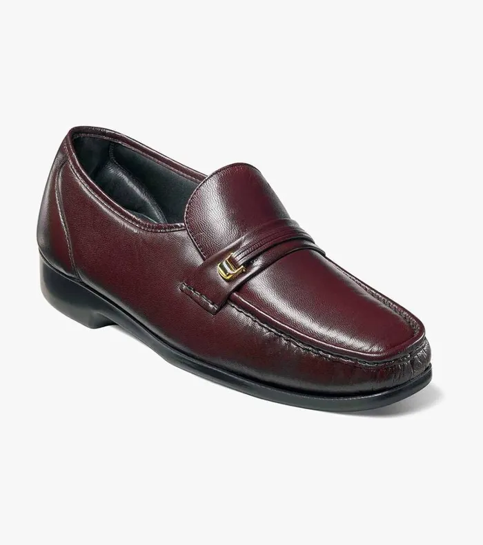 Florsheim Dress Shoes Milano Moc Toe Bit Loafer Burgundy 8211 Men