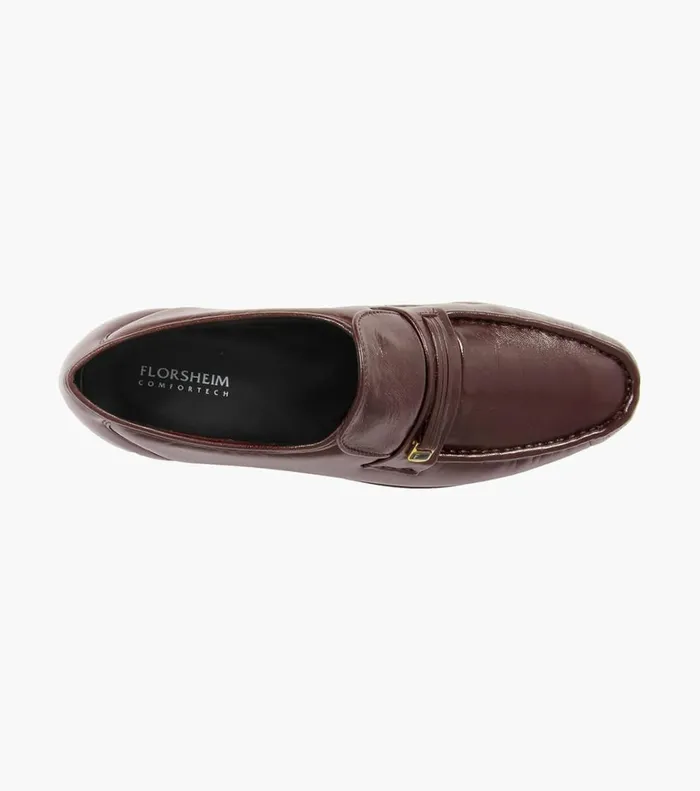 Florsheim Dress Shoes Milano Moc Toe Bit Loafer Burgundy 8211 Men