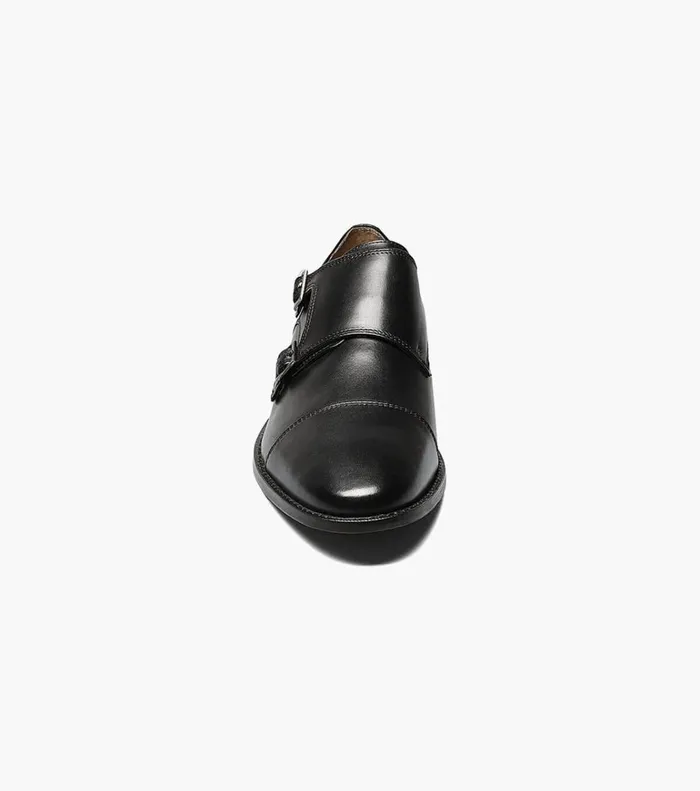 Florsheim Dress Shoes Montinaro Cap Toe Monk Strap Black 8211 Men