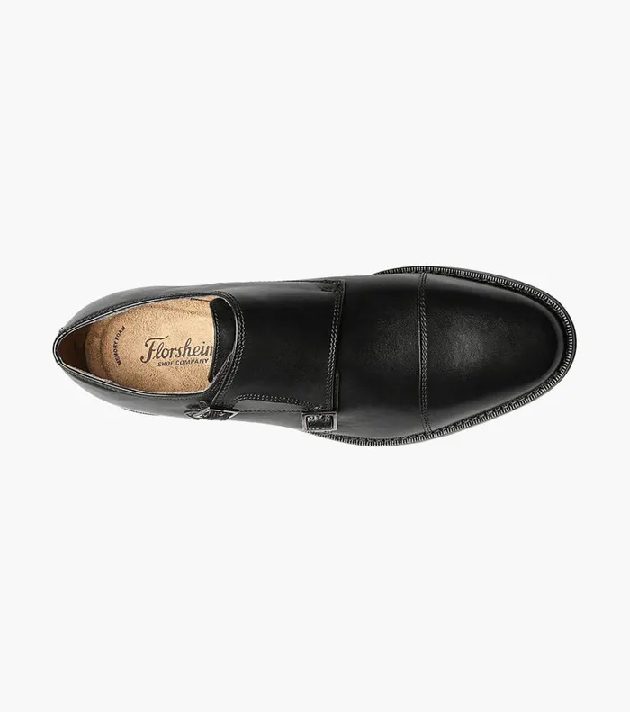 Florsheim Dress Shoes Montinaro Cap Toe Monk Strap Black 8211 Men
