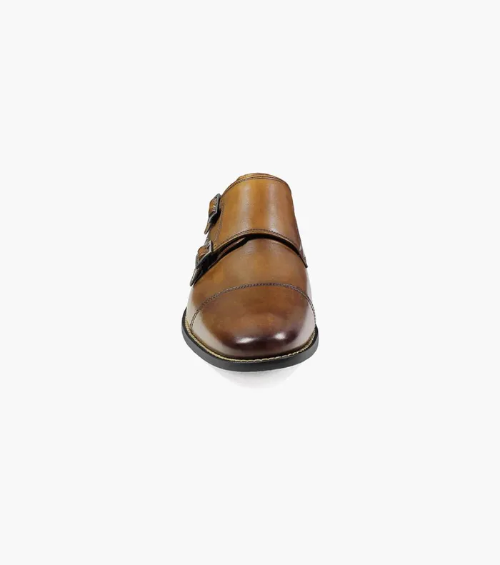 Florsheim Dress Shoes Montinaro Cap Toe Monk Strap Saddle Tan 8211 Men
