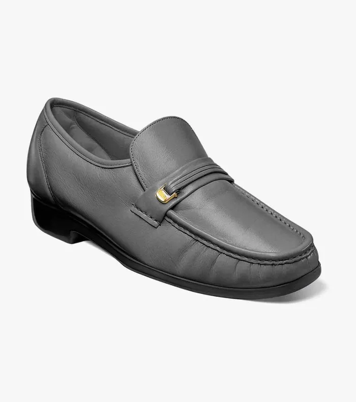 Florsheim Dress Shoes Murano Moc Toe Bit Loafer Gray 8211 Men