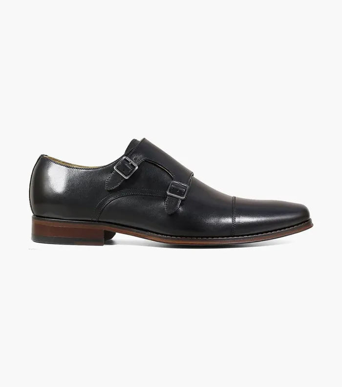 Florsheim Dress Shoes Palermo Cap Toe Monk Strap Black 8211 Men