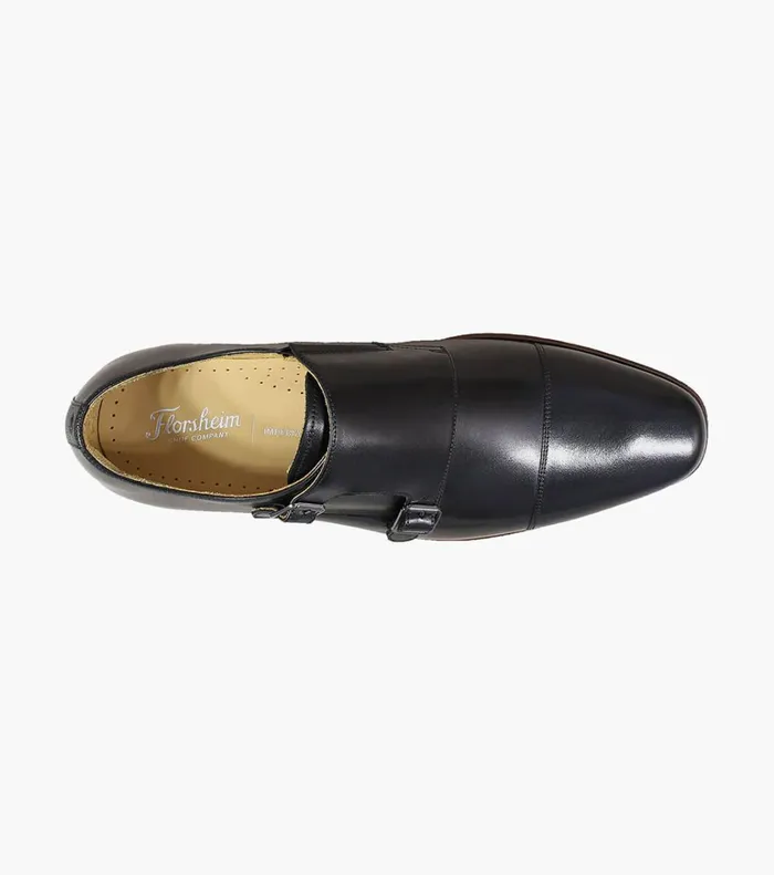 Florsheim Dress Shoes Palermo Cap Toe Monk Strap Black 8211 Men