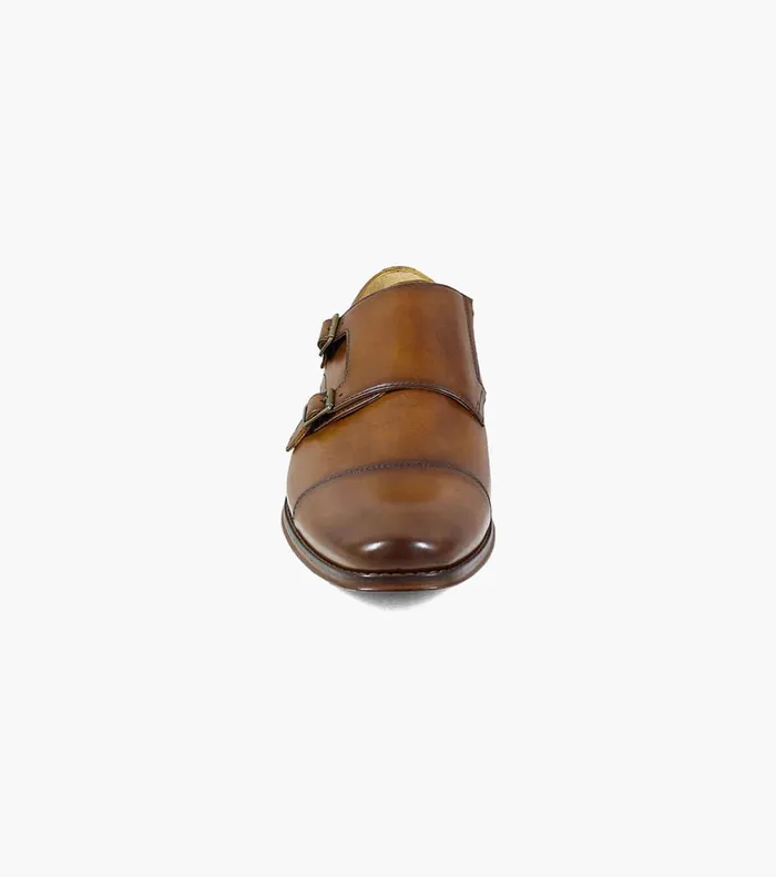 Florsheim Dress Shoes Palermo Cap Toe Monk Strap Cognac 8211 Men