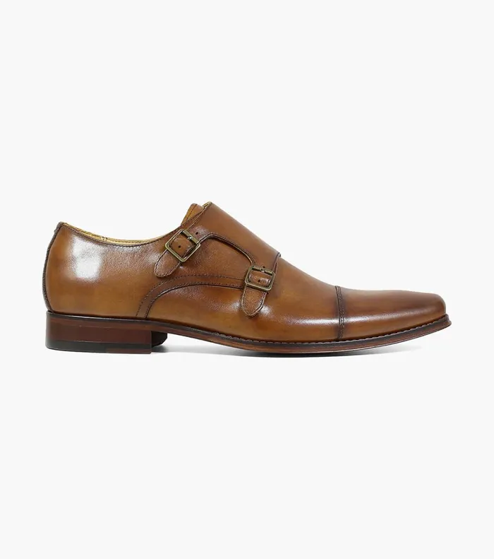 Florsheim Dress Shoes Palermo Cap Toe Monk Strap Cognac 8211 Men