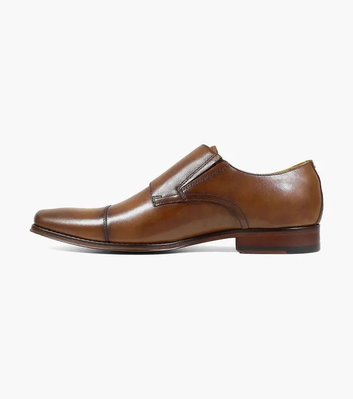 Florsheim Dress Shoes Palermo Cap Toe Monk Strap Cognac 8211 Men