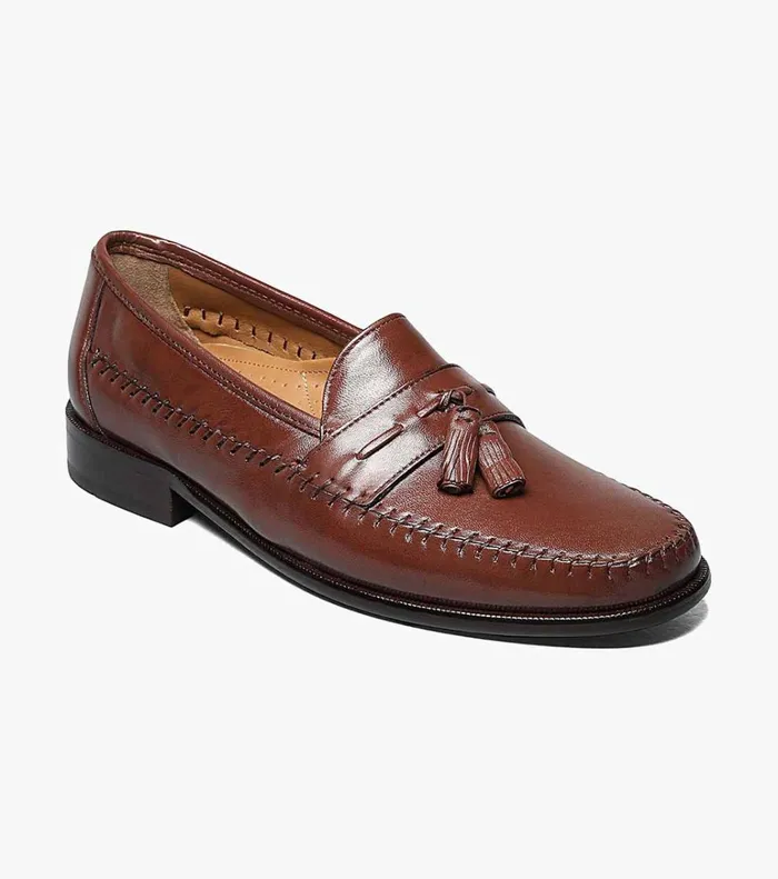 Florsheim Dress Shoes Pazzano Moc Toe Tassel Slip On Cognac 8211 Men