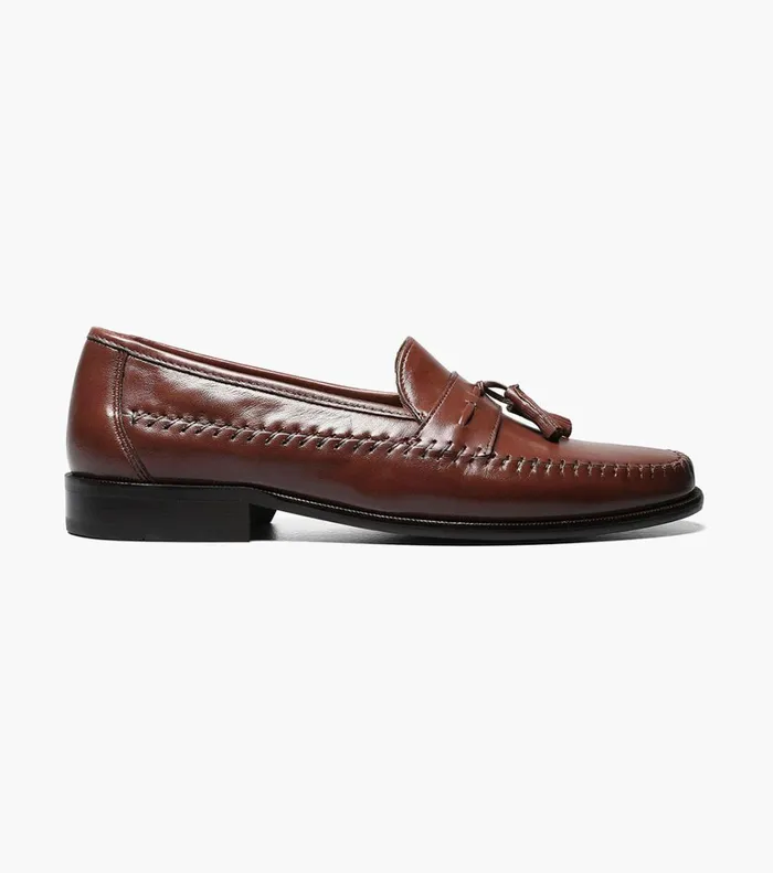 Florsheim Dress Shoes Pazzano Moc Toe Tassel Slip On Cognac 8211 Men