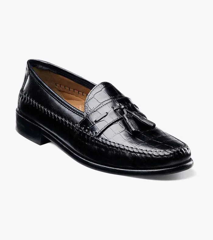 Florsheim Dress Shoes Pisa Moc Toe Tassel Loafer Black 8211 Men