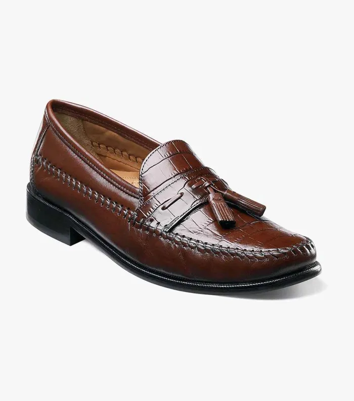 Florsheim Dress Shoes Pisa Moc Toe Tassel Loafer Cognac 8211 Men