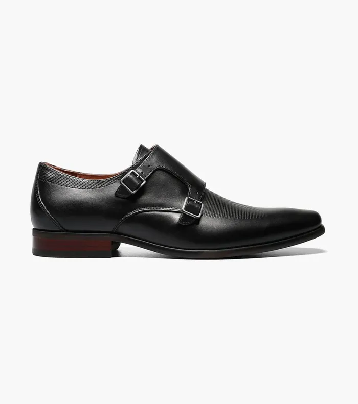 Florsheim Dress Shoes Postino Wingtip Monk Strap Black 8211 Men
