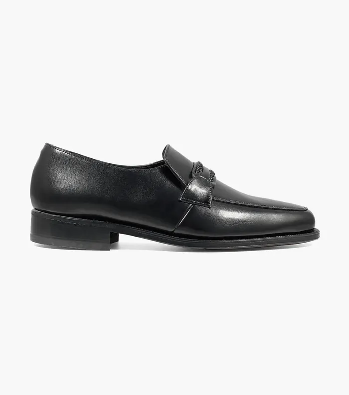 Florsheim Dress Shoes Richfield Moc Toe Strap Loafer Black 8211 Men