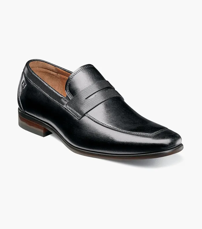 Florsheim Dress Shoes Scottsdale Moc Toe Penny Loafer Black 8211 Men