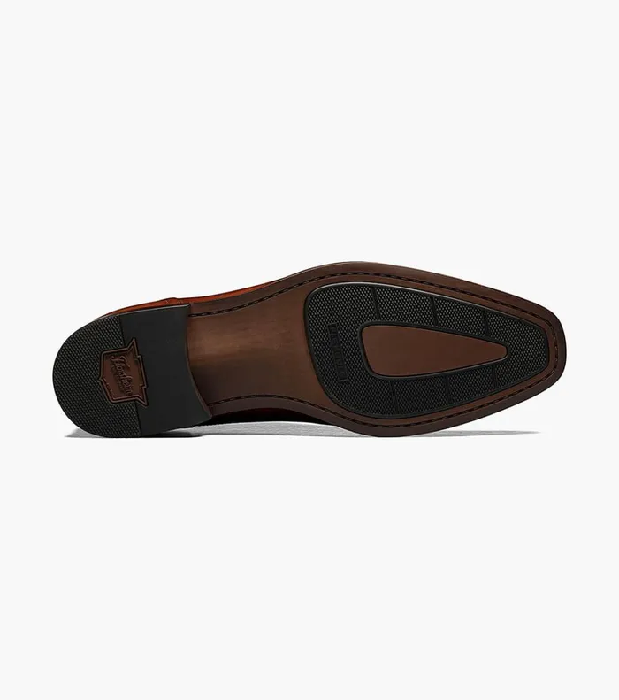 Florsheim Dress Shoes Sorrento Plain Toe Single Monk Strap Cognac 8211 Men