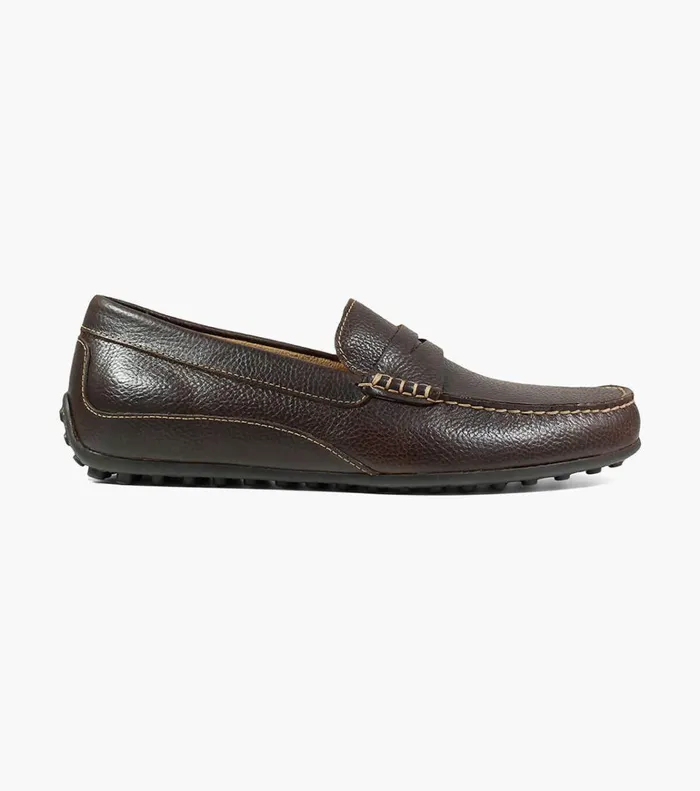 Florsheim Dress Shoes Throttle Moc Toe Penny Loafer Brown 8211 Men