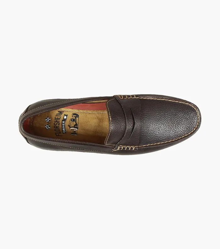 Florsheim Dress Shoes Throttle Moc Toe Penny Loafer Brown 8211 Men