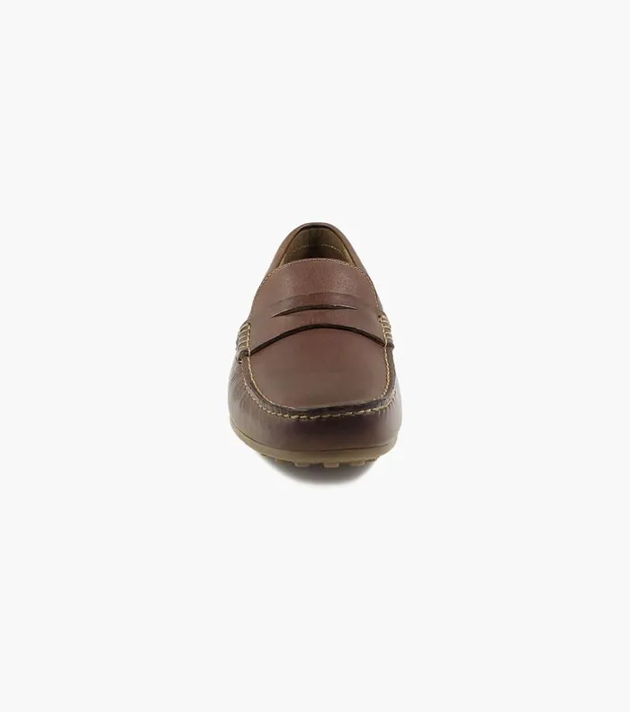 Florsheim Dress Shoes Throttle Moc Toe Penny Loafer Cognac 8211 Men