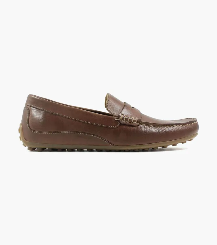 Florsheim Dress Shoes Throttle Moc Toe Penny Loafer Cognac 8211 Men