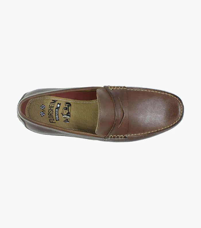 Florsheim Dress Shoes Throttle Moc Toe Penny Loafer Cognac 8211 Men
