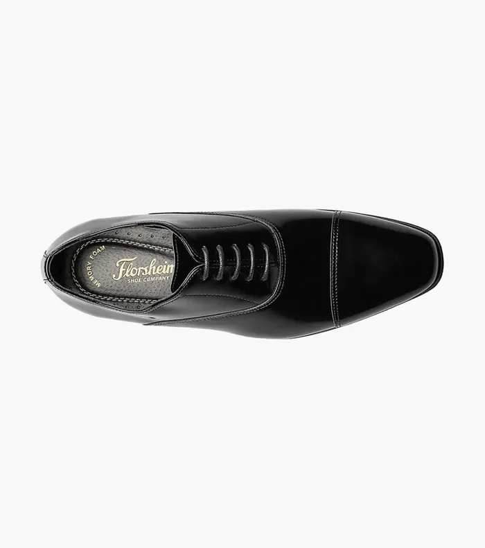 Florsheim Dress Shoes Tux Cap Toe Oxford Black Patent 8211 Men