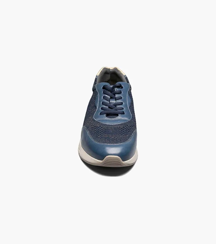 Florsheim Florsheim Comfortech Formula Knit Moc Toe Lace Up Sneaker Navy 8211 Men