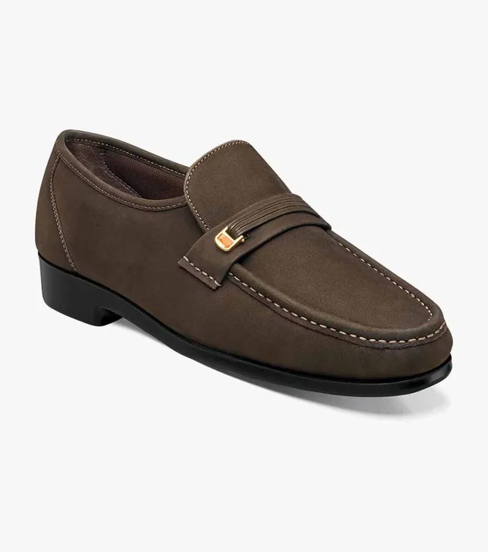 Florsheim Florsheim Comfortech Riva Moc Toe Bit Loafer Brown Nubuck 8211 Men