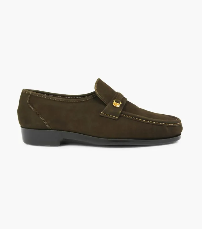 Florsheim Florsheim Comfortech Riva Moc Toe Bit Loafer Brown Nubuck 8211 Men