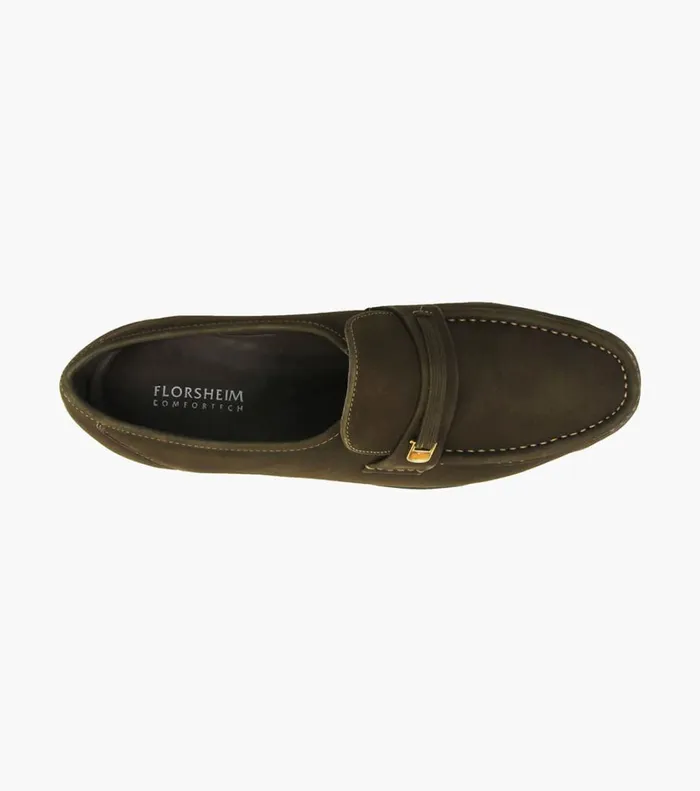 Florsheim Florsheim Comfortech Riva Moc Toe Bit Loafer Brown Nubuck 8211 Men