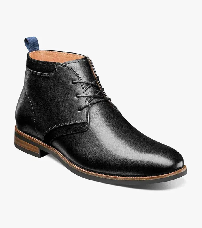 Florsheim Florsheim Comfortech Uptown Plain Toe Chukka Boot Black 8211 Men