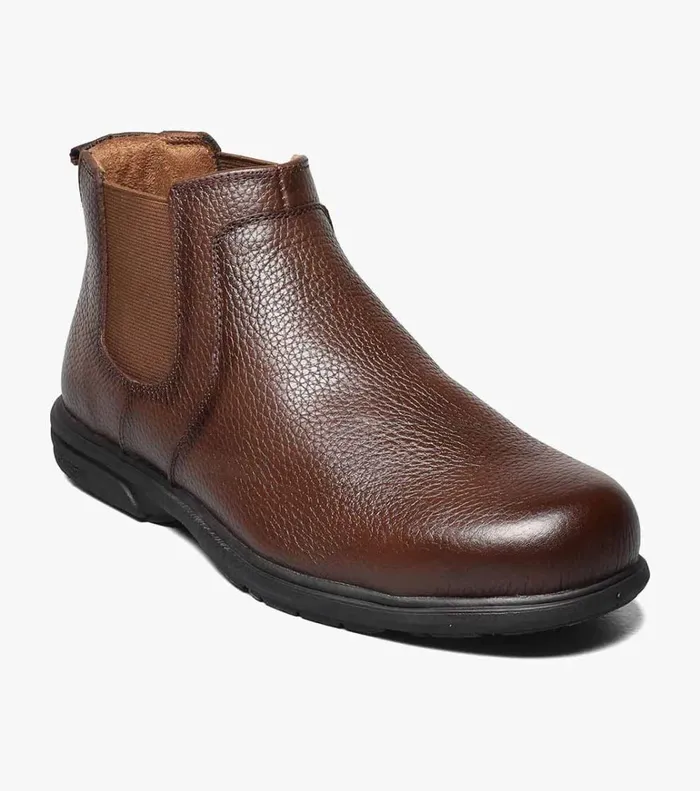 Florsheim Safety Shoes Loedin Steel Toe Plain Toe Gore Boot Brown 8211 Men