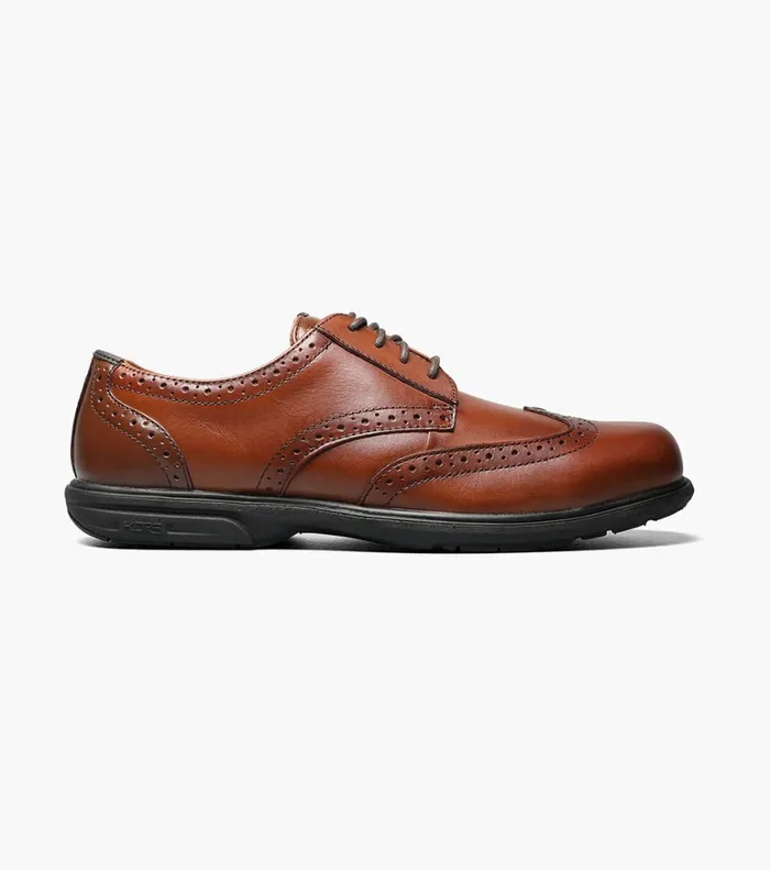 Florsheim Safety Shoes Loedin Steel Toe Wingtip Oxford Brown 8211 Men