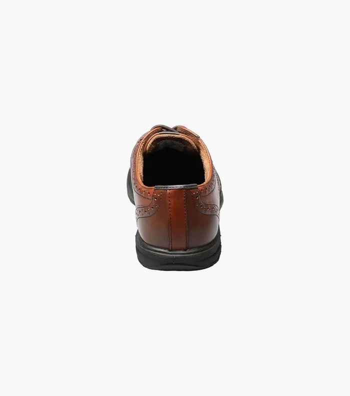Florsheim Safety Shoes Loedin Steel Toe Wingtip Oxford Brown 8211 Men