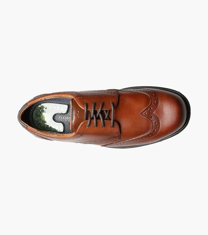 Florsheim Safety Shoes Loedin Steel Toe Wingtip Oxford Brown 8211 Men