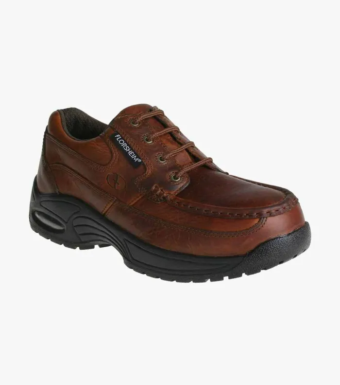 Florsheim Safety Shoes Polaris Composite Toe Moc Toe Oxford Brown 8211 Men