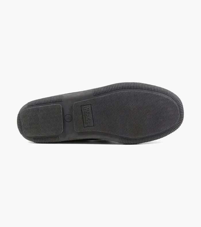 Florsheim Slippers Cozzy Moc Toe Tie Slipper Gray Suede 8211 Men