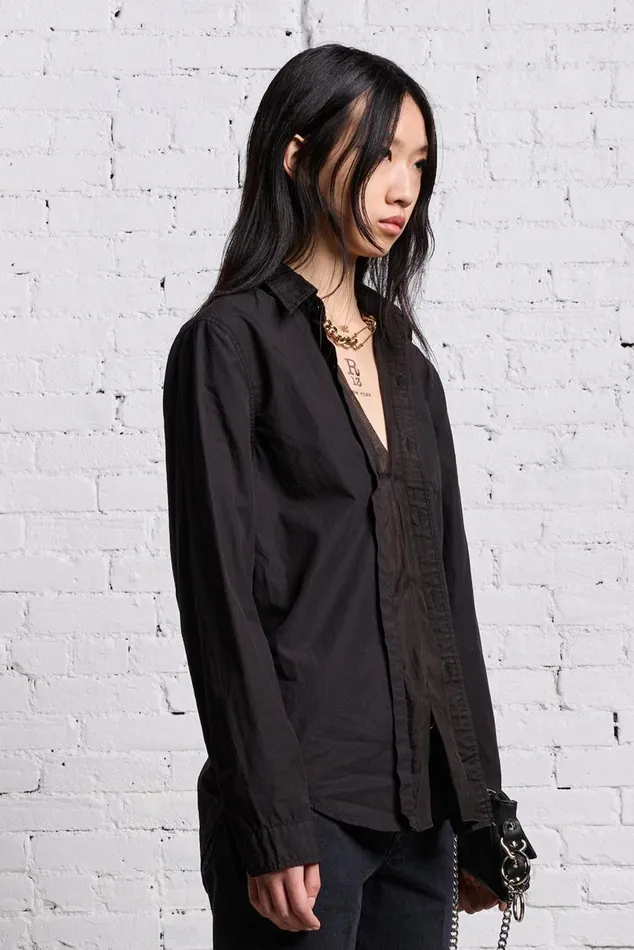 FOLDOUT SHIRT 8211 BLACK OVERDYE Women R13 Tops