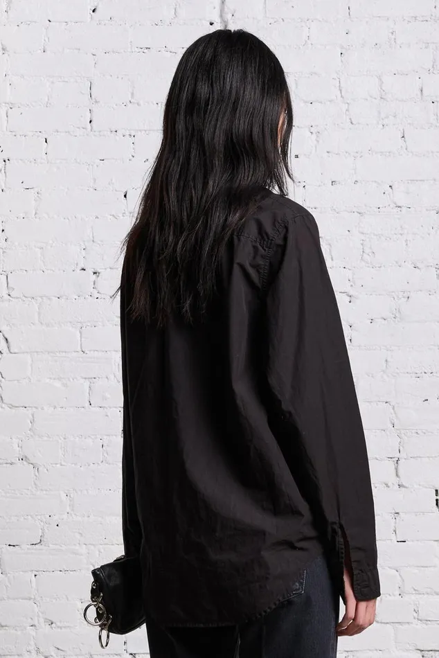FOLDOUT SHIRT 8211 BLACK OVERDYE Women R13 Tops