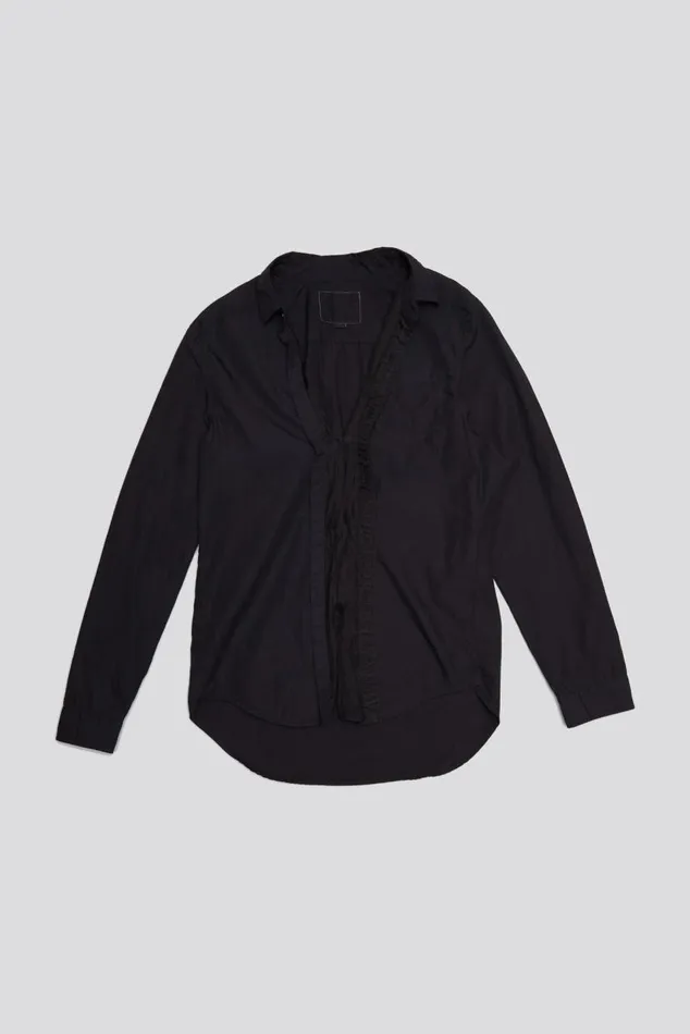 FOLDOUT SHIRT 8211 BLACK OVERDYE Women R13 Tops