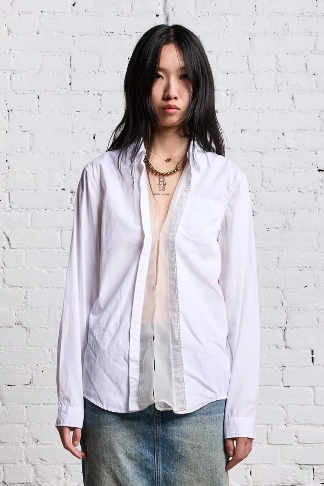 FOLDOUT SHIRT 8211 WHITE Women R13 Tops
