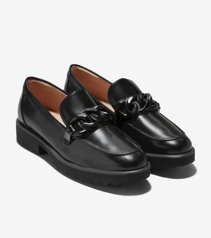Geneva Chain Loafers Black Women Cole Haan Loafers and Drivers